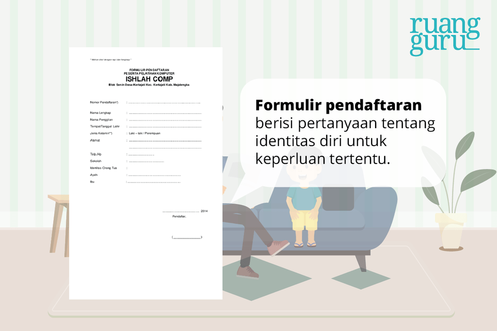 Pengertian Dan Jenis Teks Formulir | Bahasa Indonesia Kelas 6